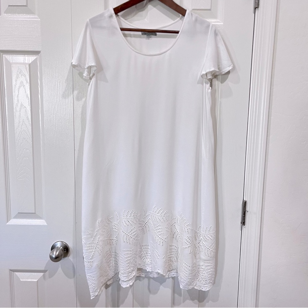 World Market White Eyelet Dress Size S/M